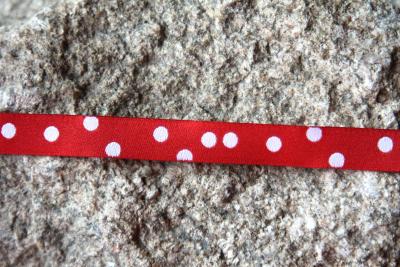 Punkte Verteilt Weiss Rot