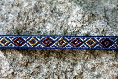 Dunkelblau Braun Gold